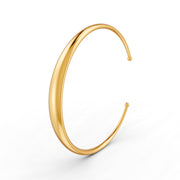 Elegant Polished Gold Cuff Bracelet for Women Sleek Minimalist Design 14K Gold Plated